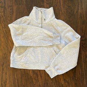 Lululemon oversized scuba funnel neck half zip